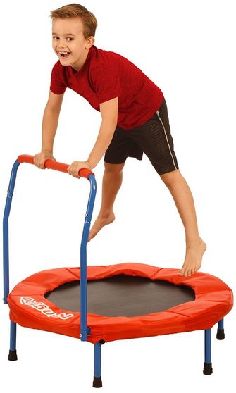 Kangaroo's 36" kids trampoline with bar