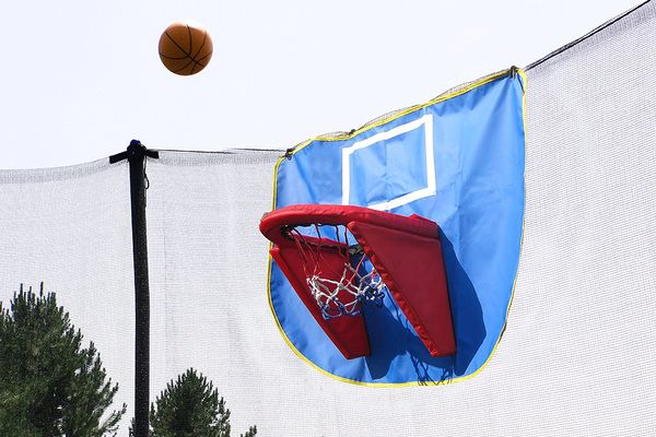 Trampoline Basketball Hoop