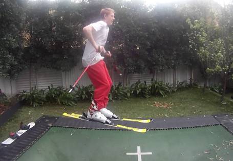 winterizing-trampoline-skiing-on-trampoline