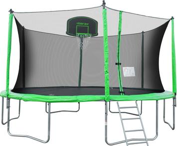 Review-Merax-12-feet-round-trampoline-with-safety-enclosure-basketball-hoop