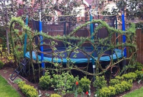 garden-under-a-trampoline