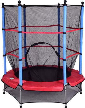 giantex-55-round-kids-mini-jumping-trampoline