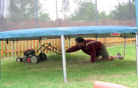 mowing-under-a-trampoline