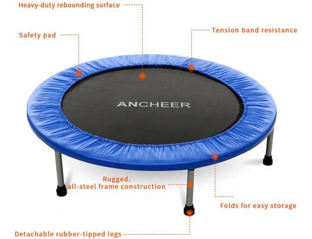 Ancheer-Rebounder-Trampoline-with-safety-pad-review