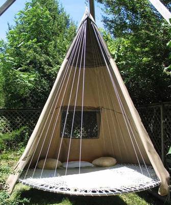 trampoline-swing-bed