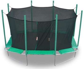 Magic-Circle-9-Ft-X-14-Ft-Rectagon-Trampoline-With-Safety-Cage