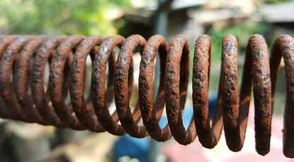 Rusty trampoline springs