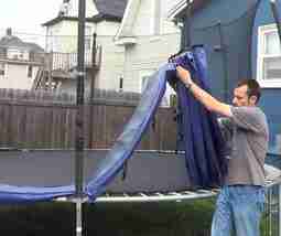 How to dispose of an old trampoline