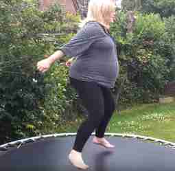 Trampoline during the late pregnancy - 37 weeks