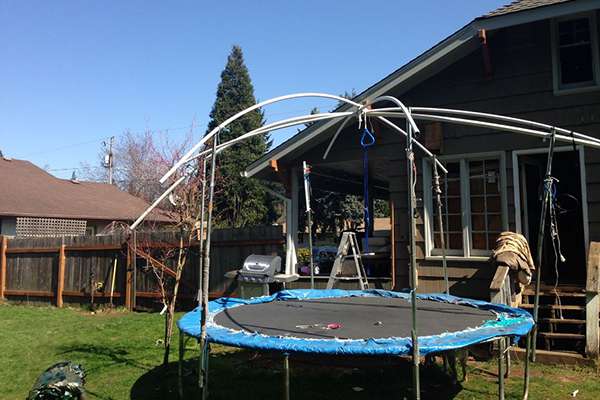 How to Put a Top on a Trampoline Roof Shade Cover Ideas