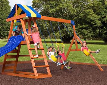 Swing-Set-For-Small-Yards-Backyard-Discovery-Dayton-All-Cedar-Wood-Playset-Swing-Set