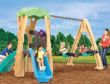 Swing-Set-For-Small-Yards-Little-Tikes-Tree-House-Swing