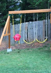 Swing-set-on-grass